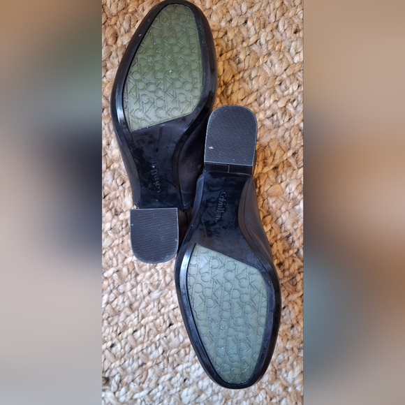 Calvin klein Heels black mules size 7.5 office basic bohoemian profesional 129 - Picture 5 of 8